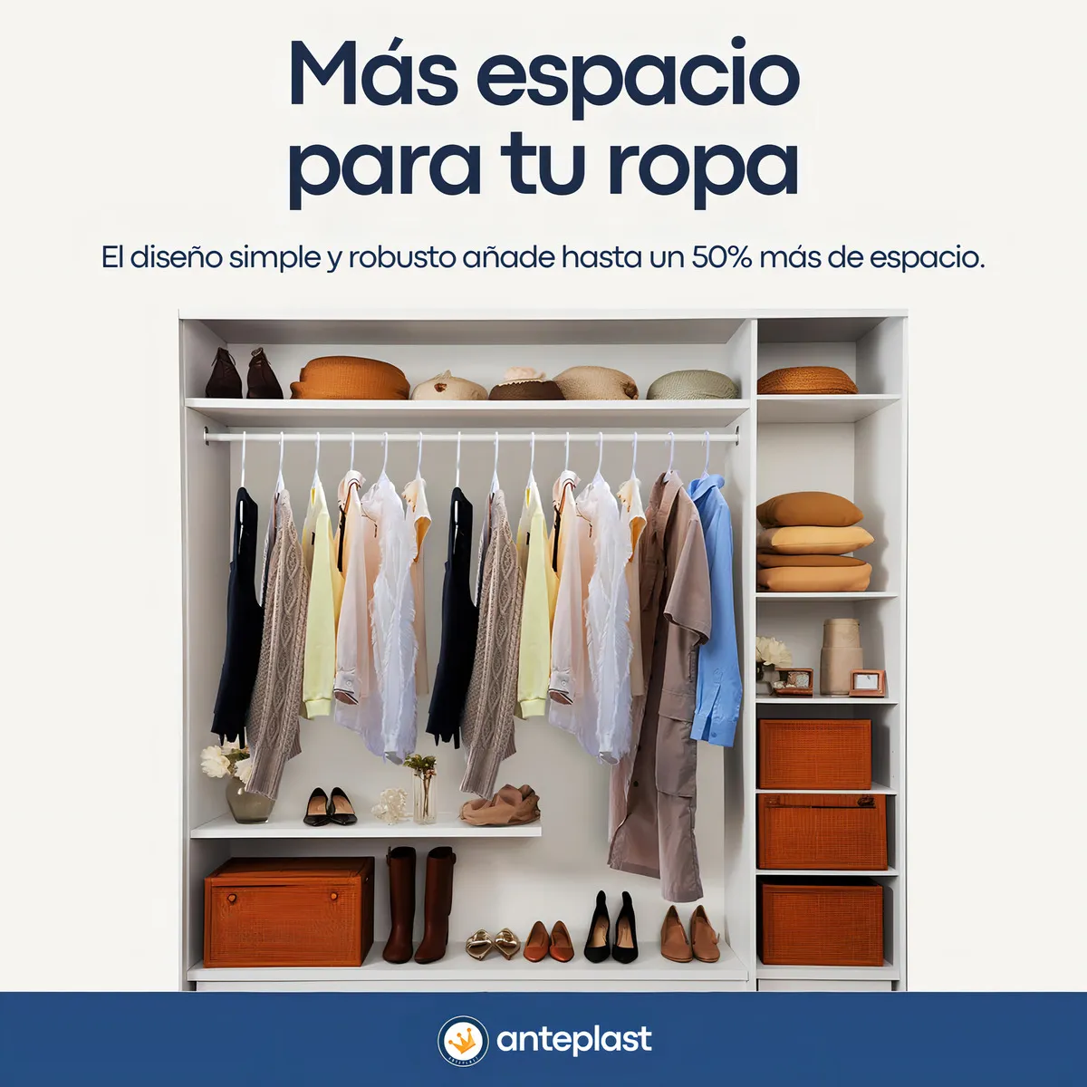 Perchas Plasticas Negras Adulto x100 Unidades Reforzadas Anteplast Blancanieves - Imagen 4