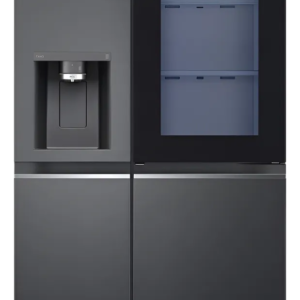 Heladera con freezer inverter LG Instaview GS77SXTC color negro con capacidad de 768L