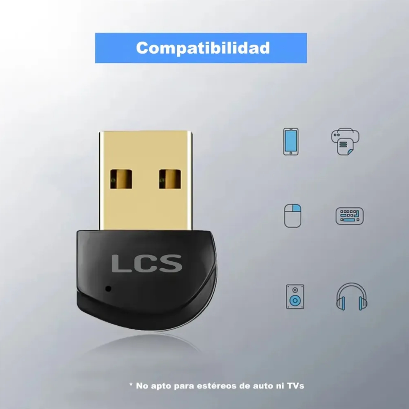 Receptor Adaptador Bluetooth 5.0 Usb Premium Ls-btu5 Lcs - Imagen 4