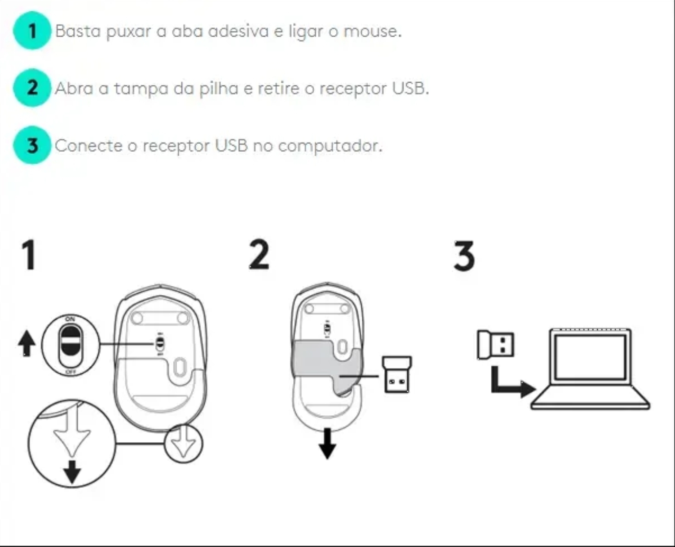 Mouse Logite ch M170 Inalambrico Usb- Negro - Imagen 7