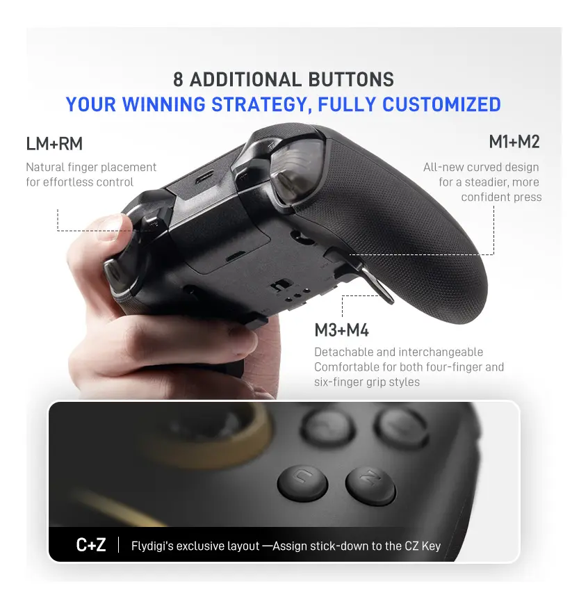 Controlador De Juegos Inalámbrico Flydigi Vader 5 Pro - Imagen 8