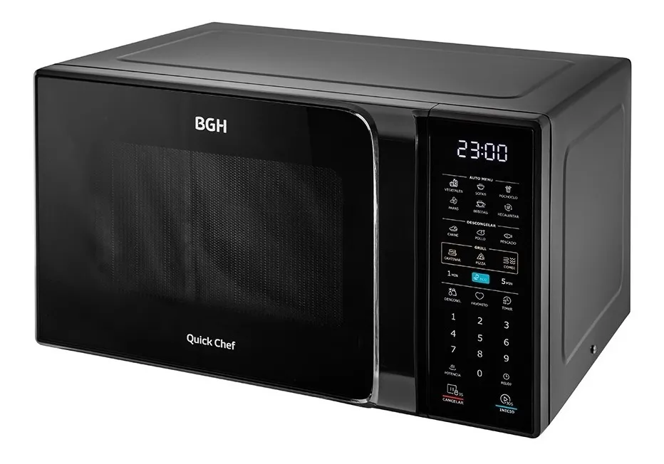 Microondas Bgh Eco Negro Digital 23 Litros 800w - Imagen 2