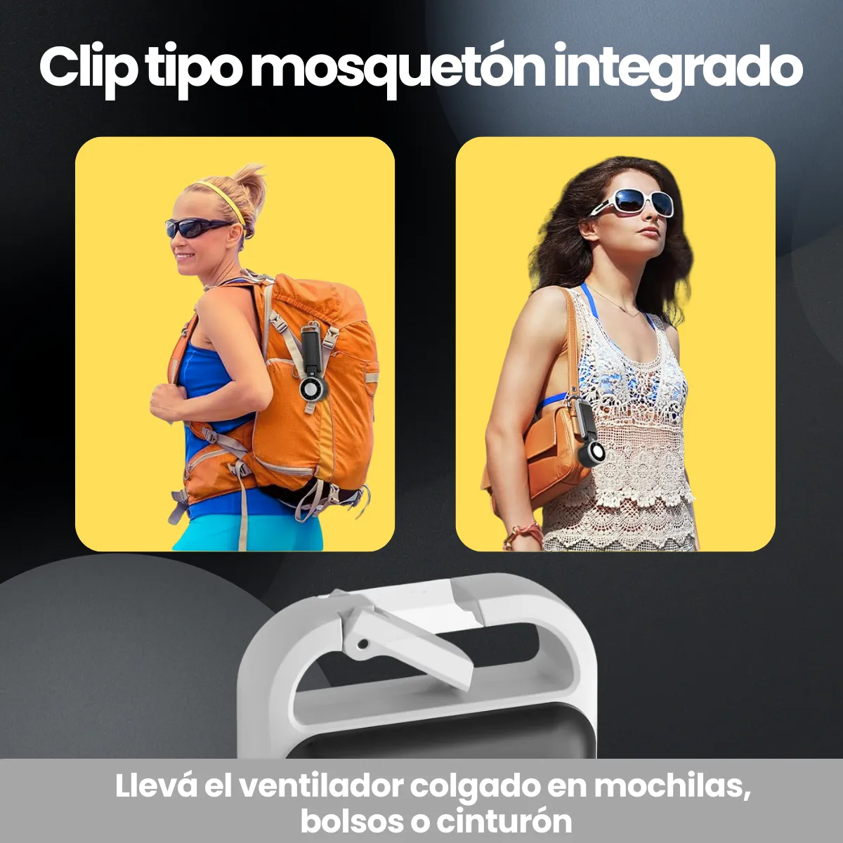 Ventilador Portátil De Mano Plegable Usb Escritorio Mesa - Imagen 7