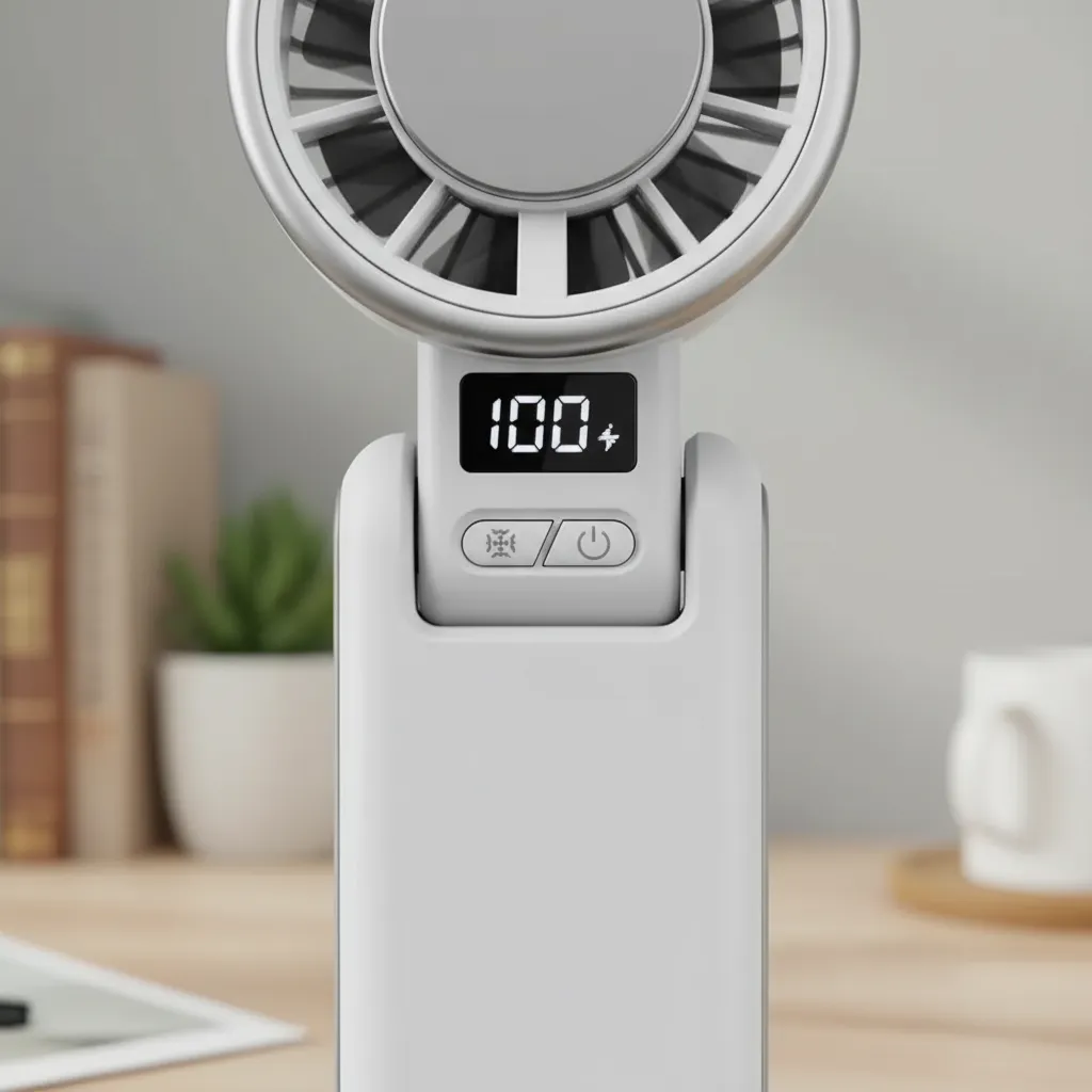 Ventilador Portátil De Mano Plegable Usb Escritorio Mesa - Imagen 10