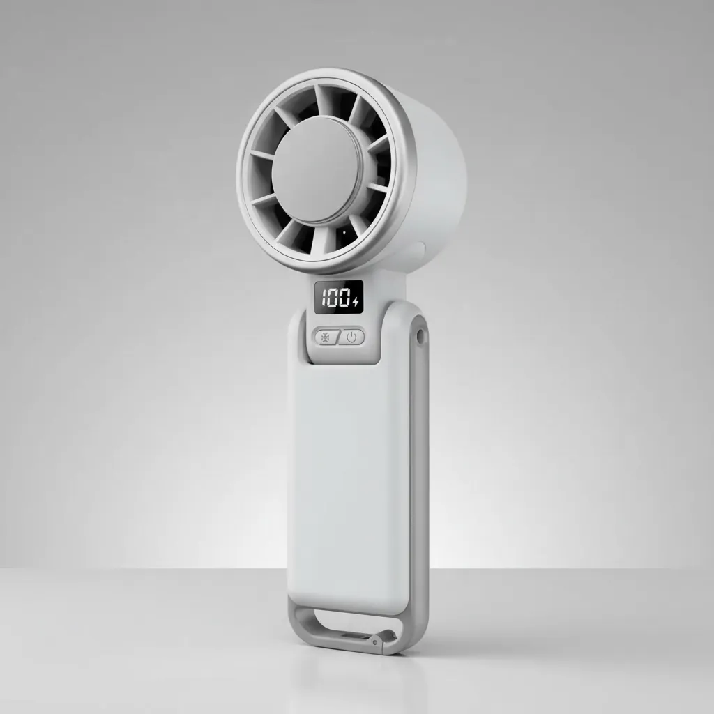 Ventilador Portátil De Mano Plegable Usb Escritorio Mesa - Imagen 11