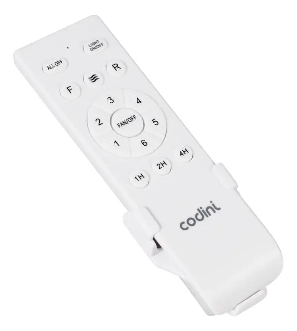 Ventilador De Techo Retráctil Codini Blanco Luz Led Control - Imagen 5